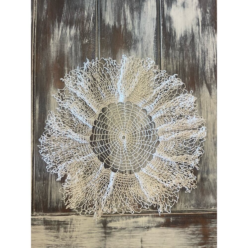 Vintage 15" Wide Crochet Doily